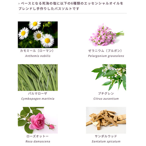 ローズ&ゼラニウム(デッドシーソルト)300ml